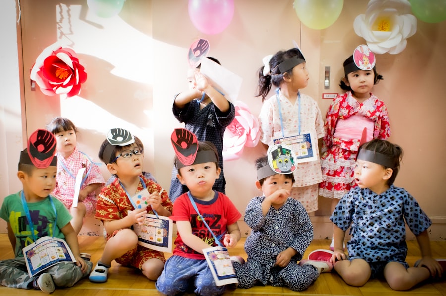 Children engaged in a classroom activity